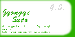 gyongyi suto business card